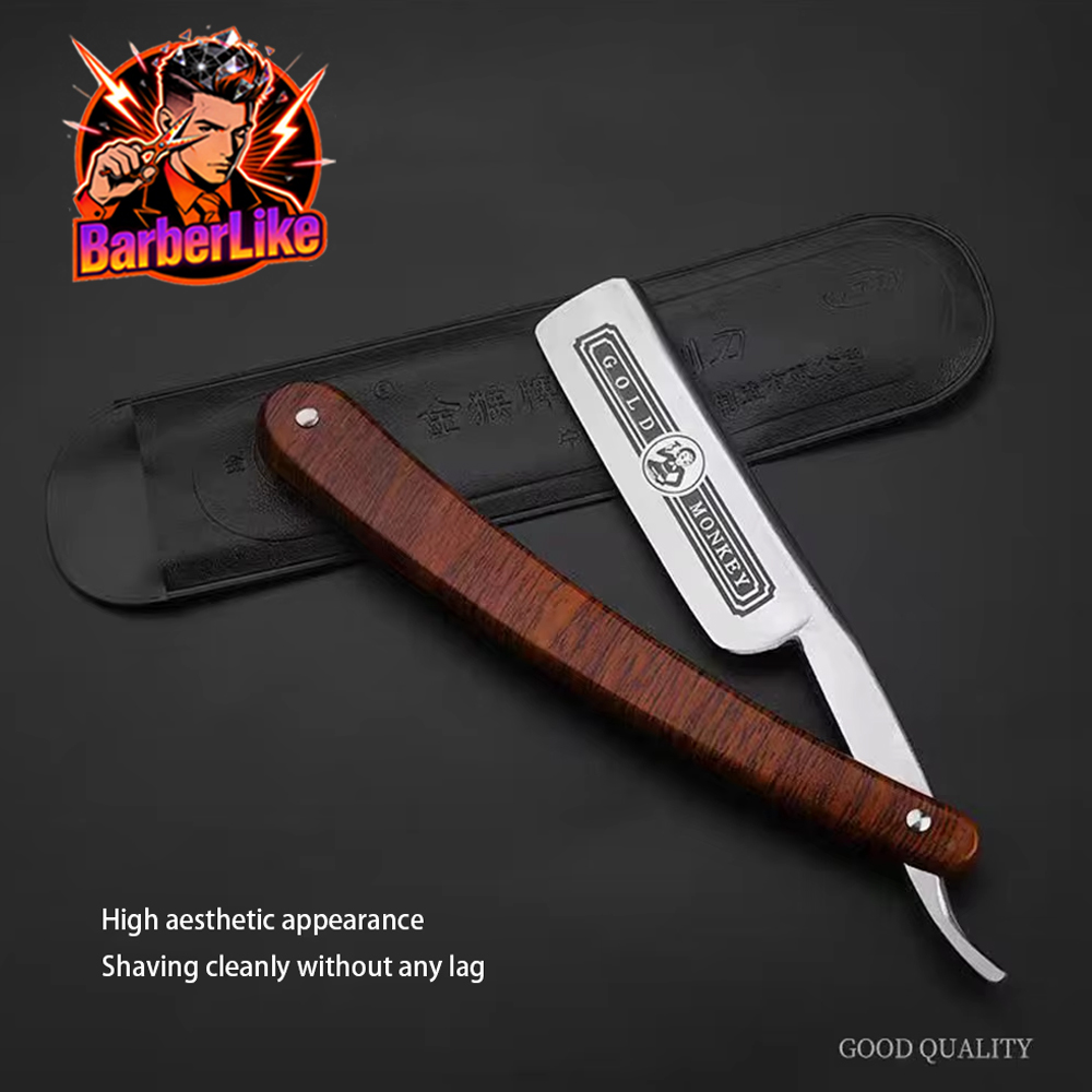 Men'S Grooming Barbershop - Классический ручной складной прямой бритвенный нож