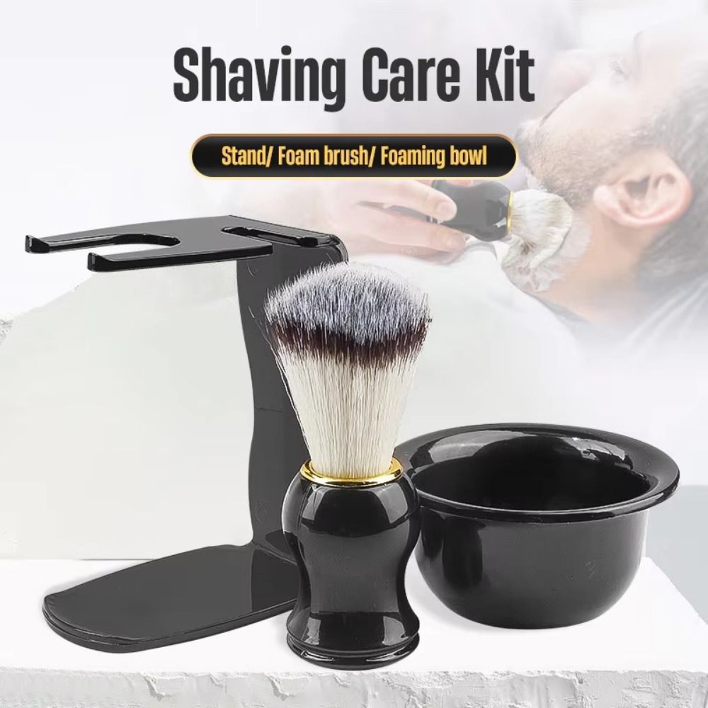 Shaving Brush Set - Набор для бритья 3-в-1: чаша для
