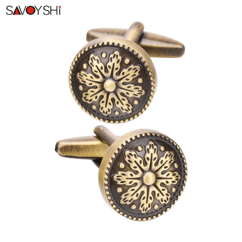 Mens Grooming Brand - SAVOYSHI винтажные бронзовые запонки для рубашки