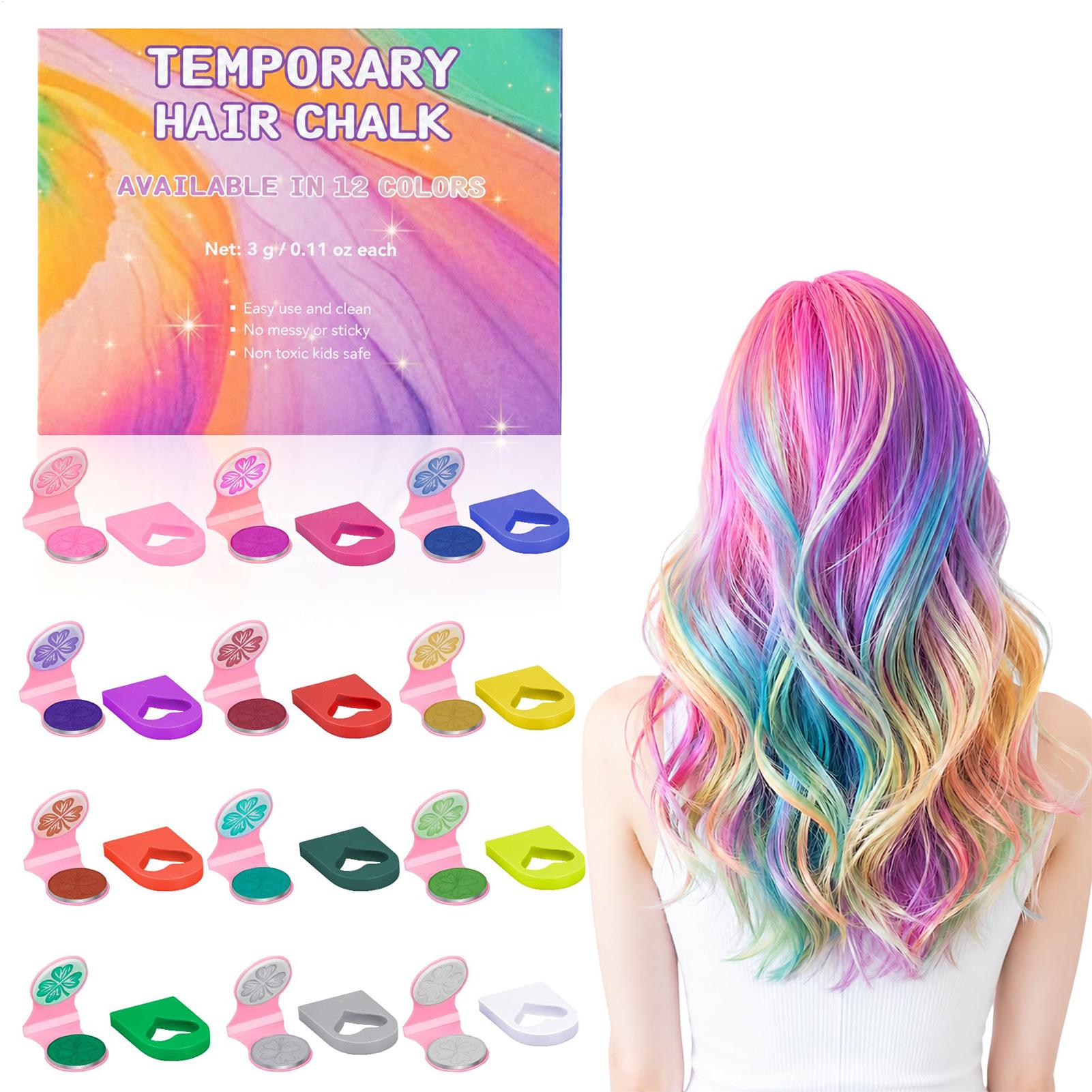 Hair Wax Stick - Цветной восковой карандаш для волос, одноразовый,
