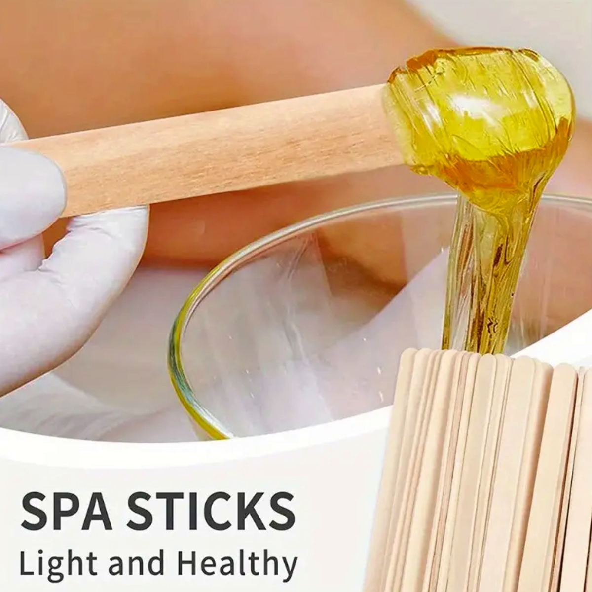 10 шт. одноразовых деревянных  – обзор и цена Hair Wax Stick