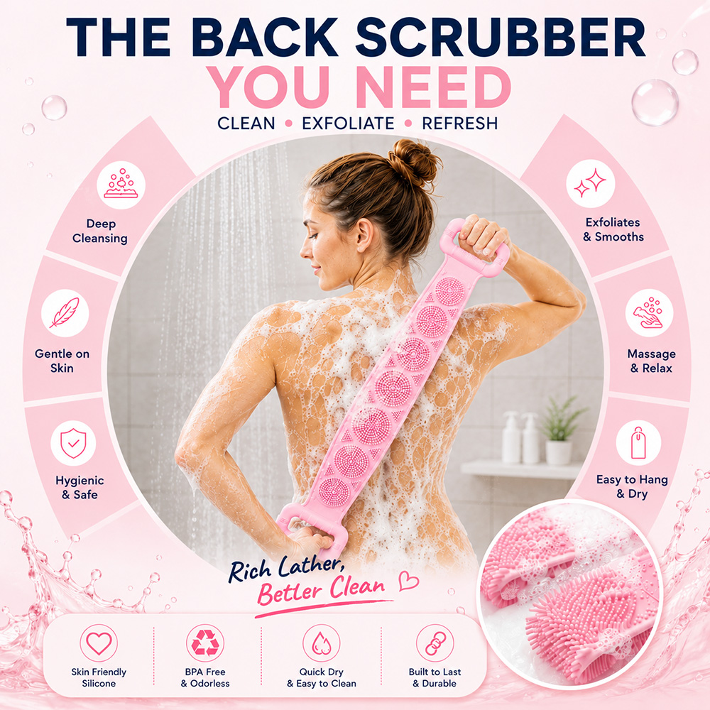 Силиконовая щетка для душа 23  – обзор и цена Exfoliating Scrub Mens