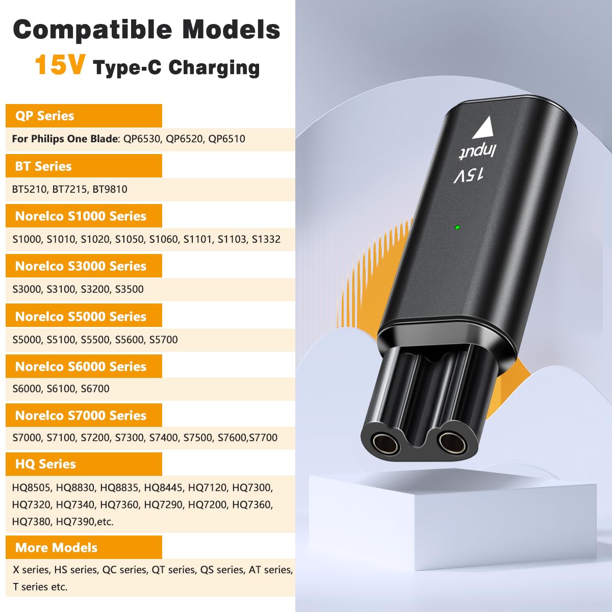 Адаптер для бритвы Brangdy 15  – обзор и цена Electric Shaver Rotary