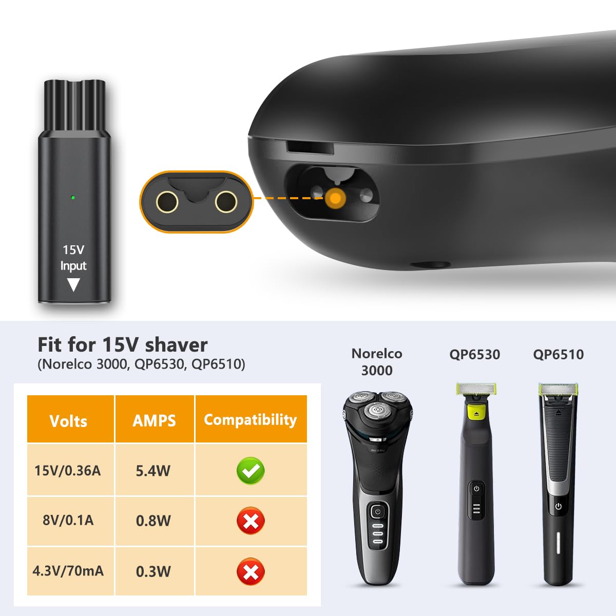 Адаптер для бритвы Brangdy 15  – обзор и цена Electric Shaver Rotary