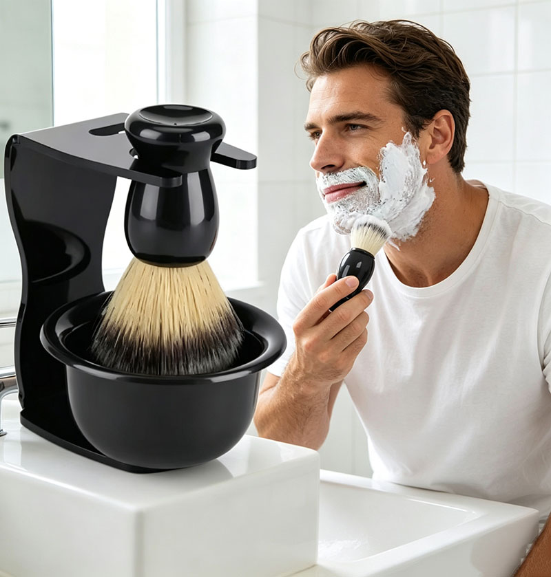 Набор для бритья 3-в-1: щетка  – обзор и цена Shaving Brush Set