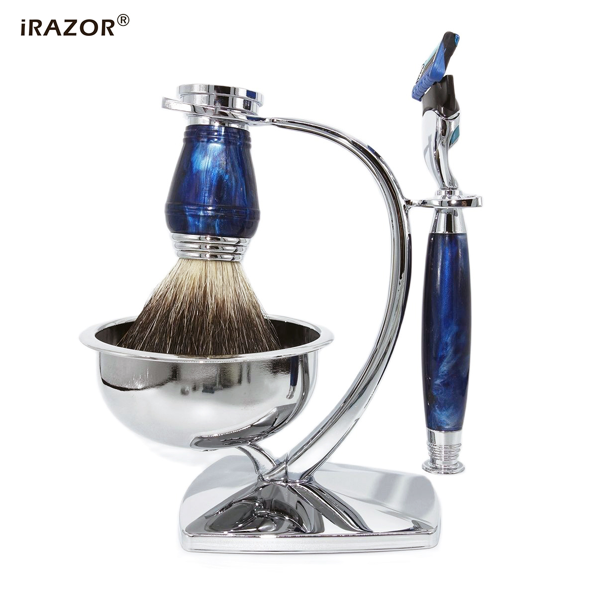iRAZOR Royal Blue Luxury Мужск – обзор и цена Men'S Grooming Gift Set