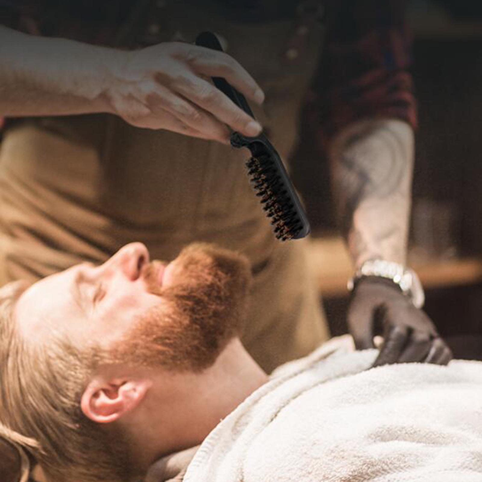 Черная стильная складная щетка – обзор и цена Men'S Grooming Barbershop