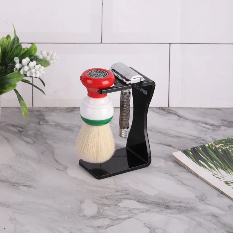 YAQi Дешевая кремовая черная/б – обзор и цена Shaving Brush Set