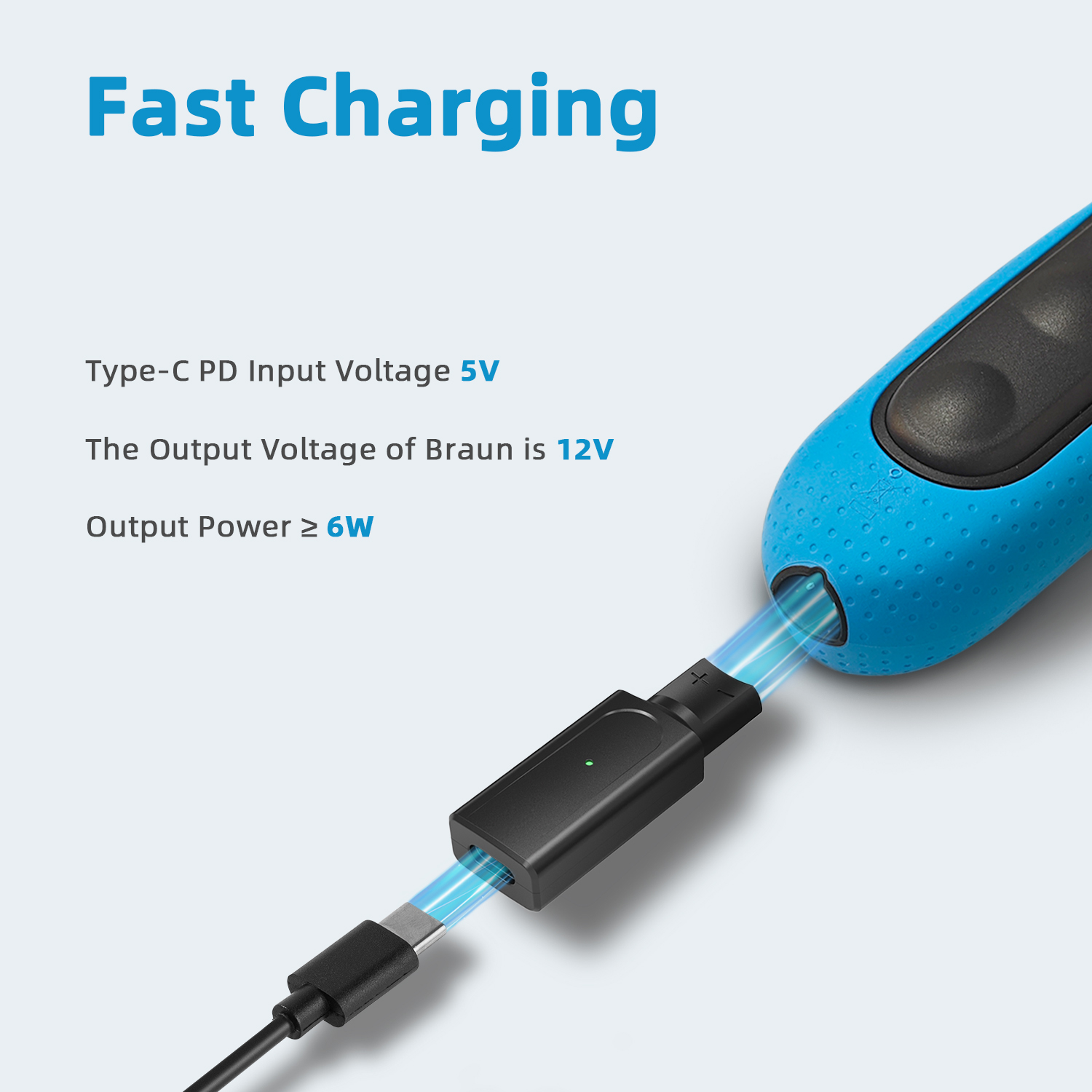 Адаптер для бритвы Brangdy 12  – обзор и цена Electric Shaver Rotary