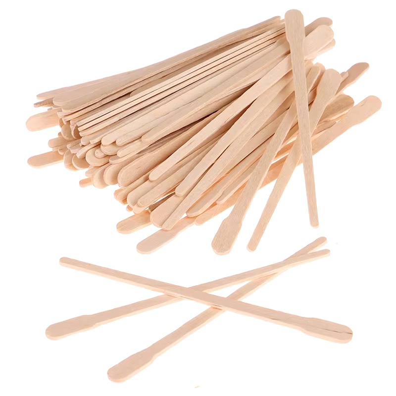 100 шт. одноразовых деревянных – обзор и цена Hair Wax Stick